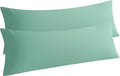 NTBAY Microfiber Body Pillowcase Set, 20x54 Inches, Mint Green, Fade Resistant by NTBAY