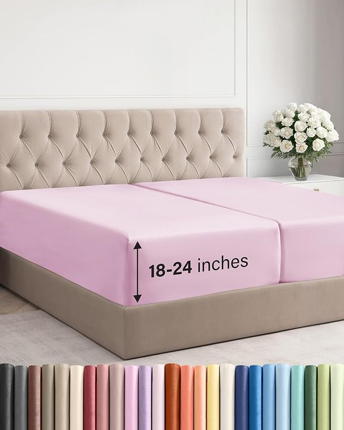 Extra Deep Split King Fitted Sheet by CGKUnlimited