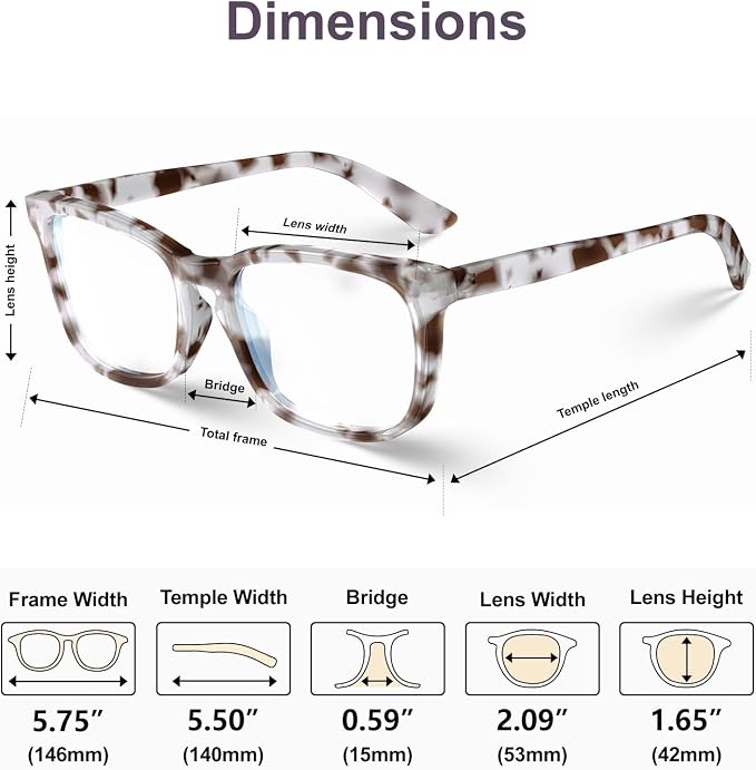 VISOONE Blue Light Blocking Glasses Square - Image 3