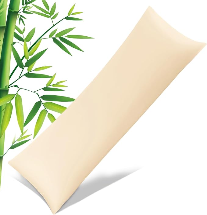 Body Pillowcase with Zipper Cooling Viscose from Bamboo Zippered Pillowcases by JamRest