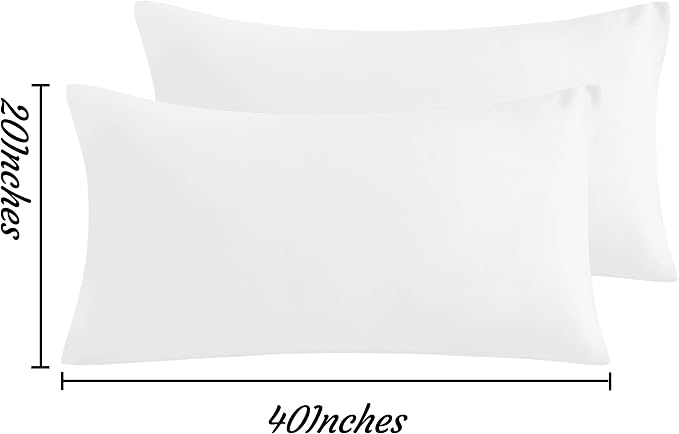 NTBAY King Pillow Cases Set of 2, 2 Pack Brushed Microfiber 20x40 Pillow Cases - Image 3