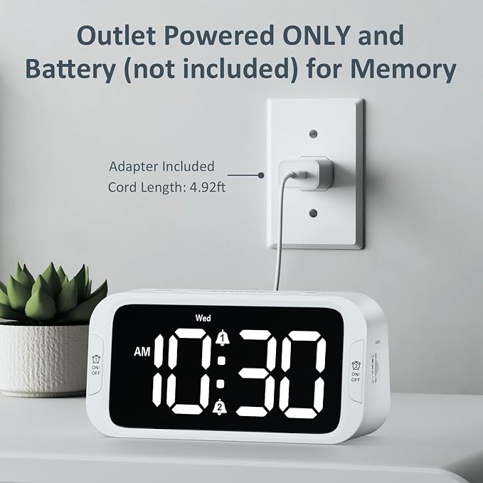 Odokee Digital Dual Alarm Clock - Image 7