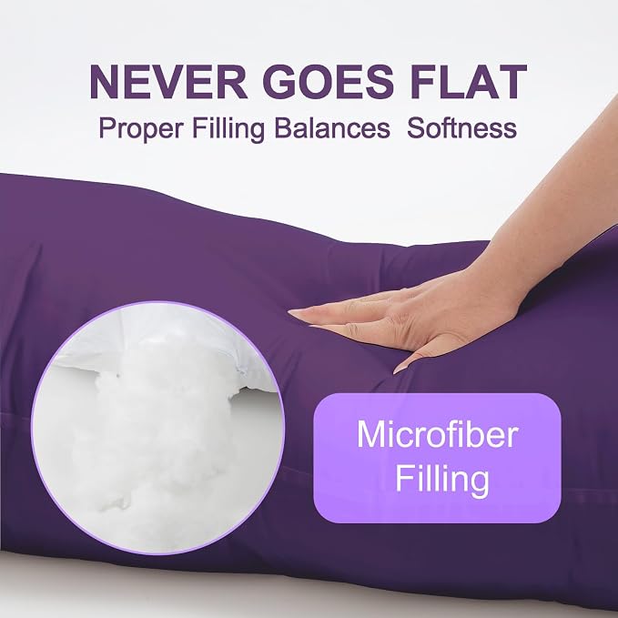 DOWNCOOL Large Body Pillow Insert- Breathable Full Body Pillow - Image 3