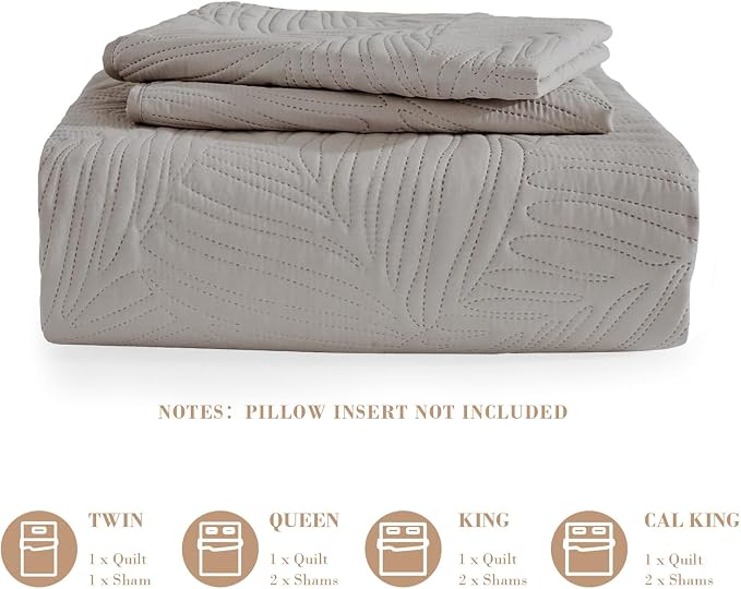 Exclusivo Mezcla Queen Quilt Bedding Set, Lightweight Light Grey Quilts Queen - Image 6