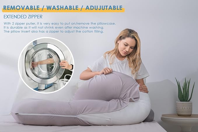 INSEN Pregnancy Pillow Cooling, Maternity Pillow - Image 7