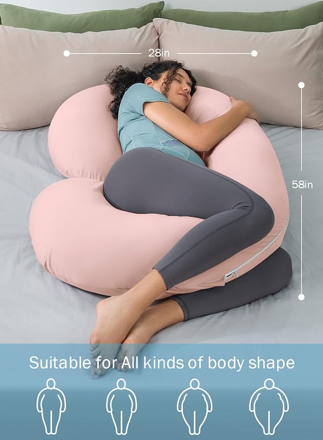 INSEN Cooling Pregnancy Pillow, Maternity Pillow - Image 6