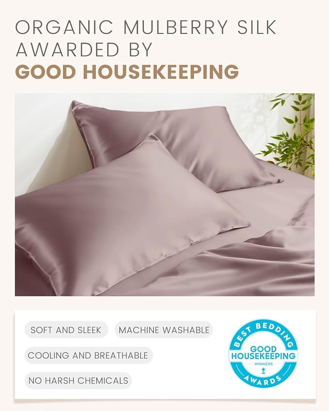 THXSILK Natural 100% Mulberry Silk Pillowcase - Image 5