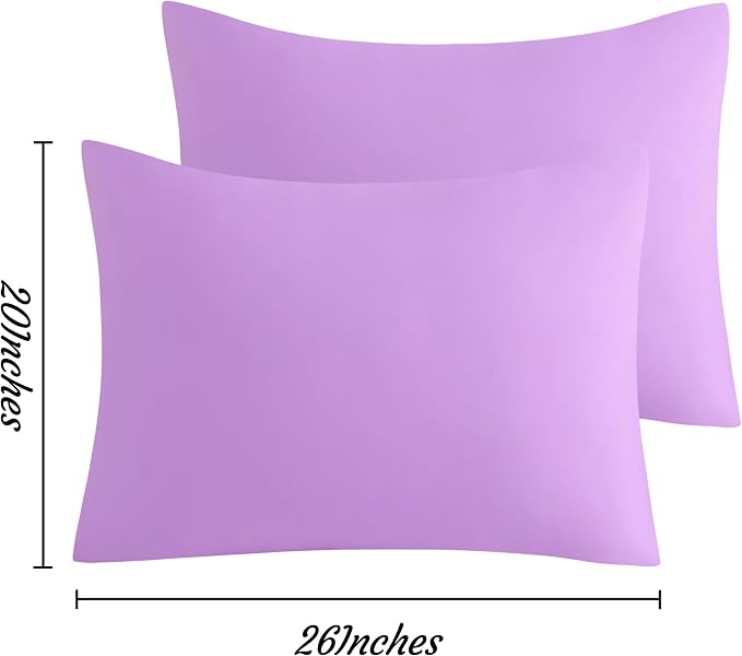 NTBAY Standard Pillow Cases Set of 2, 2 Pack Brushed Microfiber 20x26 Pillow - Image 6