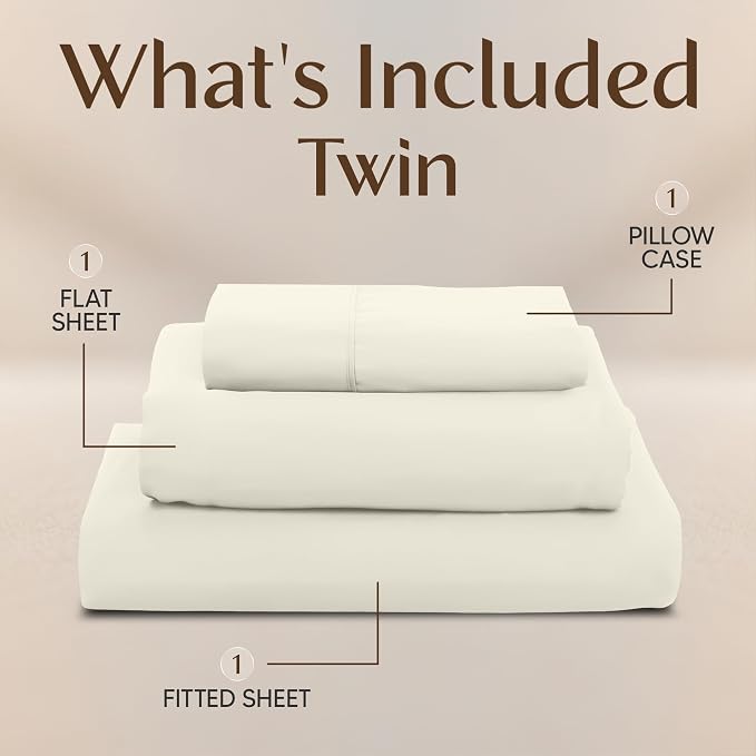 Utopia Bedding Twin Sheet Set – 3 Piece Bed Sheets - Image 3
