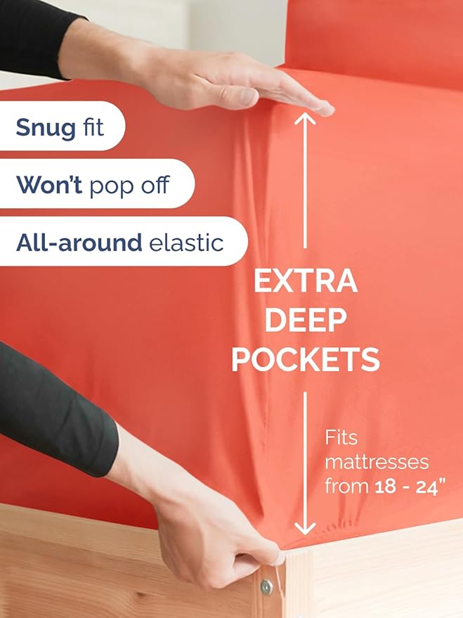 Extra Deep Twin Sheet Set - Image 3