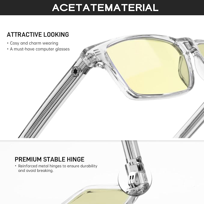 ANYLUV Blue Light Glasses Men Woman, Eye Strain Relief Eye Protection - Image 3