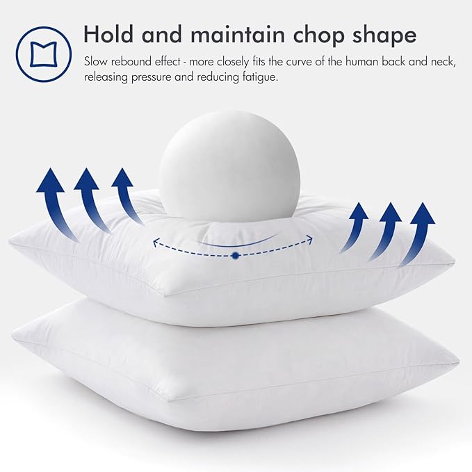 MIULEE 26x26 Euro Pillow Inserts, Decorative Fluffy Throw Pillow Inserts Cotton - Image 5