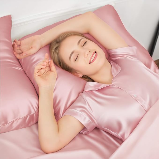 INSSL Silk Pillowcase for Women, Mulberry Silk Pillowcase for Hair and Skin and - Image 2