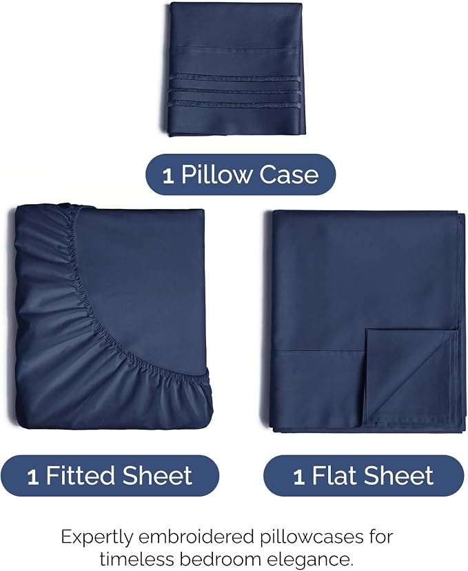 Twin Size 3 Piece Sheet Set - Image 2