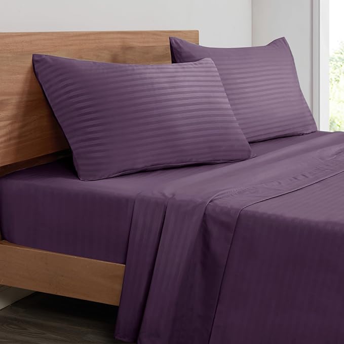 Mejoroom Striped Queen Size Sheet Set by Mejoroom