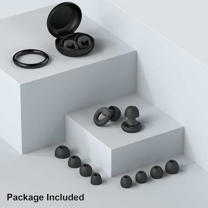 JUSTRVN Ear Plugs for Sleeping, 2 Pairs of Reusable Earplugs for Noise - Image 7