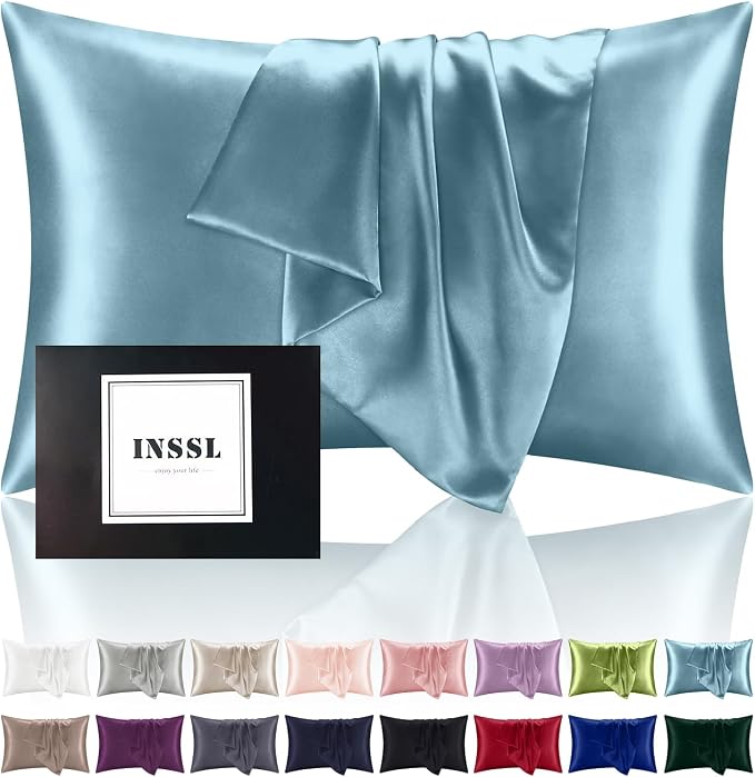 INSSL Silk Pillowcase f Women, Mulberry Silk Pillowcase by INSSL
