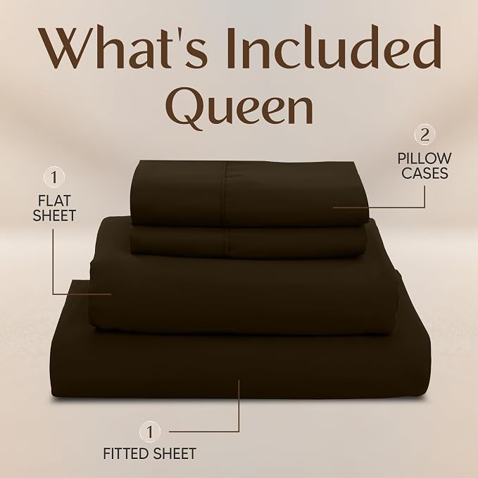 Utopia Bedding Queen Size Sheet Set – 4 Piece Bed Sheets, Soft and Breathable - Image 3