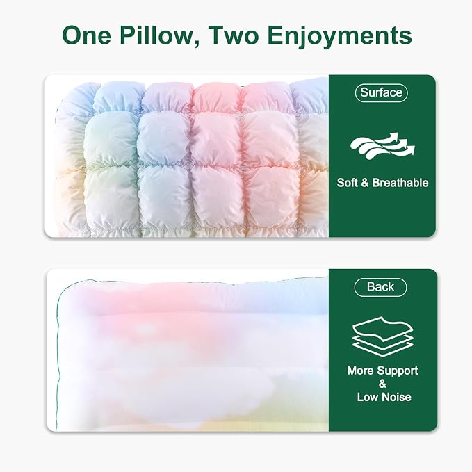 YOUR MOON Fluffy Support Bed Pillow King Size, Super Soft Premium - Image 5