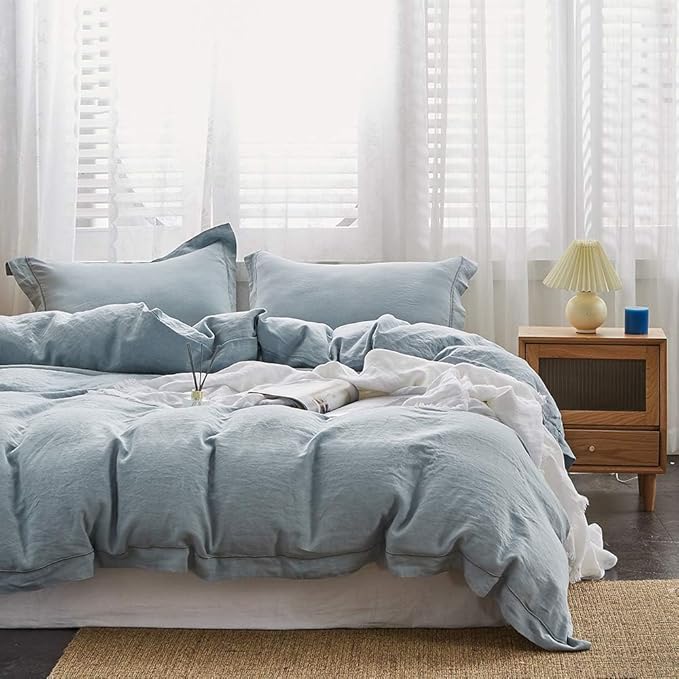 Simple&Opulence 100% French Flax Linen Duvet Cover Set by SimpleOpulence