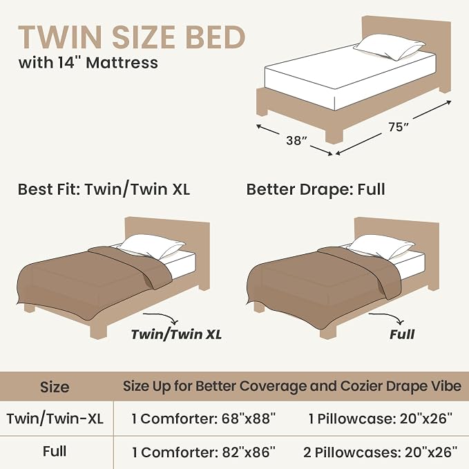 Sasttie Twin/Twin-XL Comforter Set 2 Pieces - Image 7