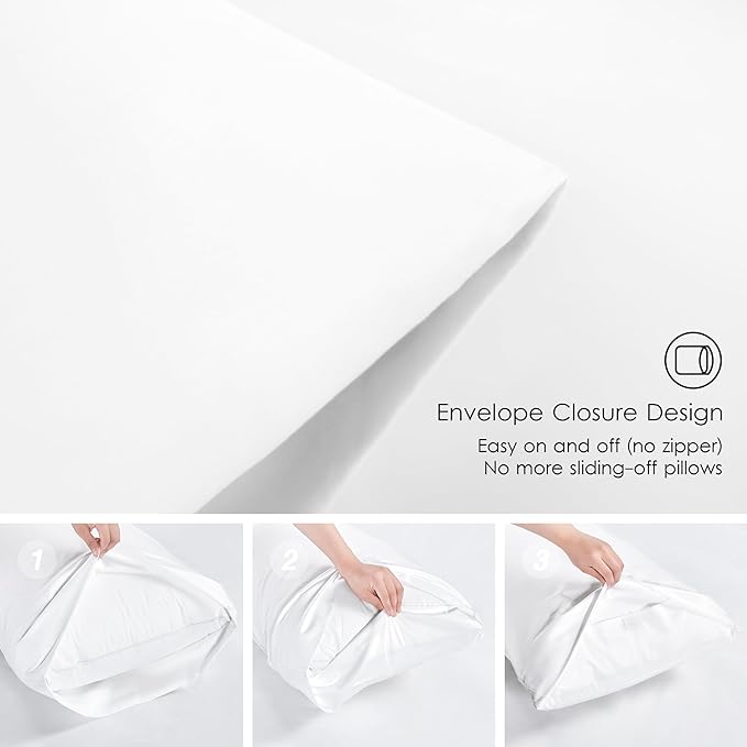 Love's cabin Twin XL Comforter Set White, 5 Pieces Twin XL Bed in a Bag - Image 6