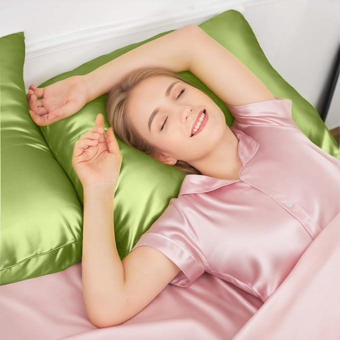 INSSL Silk Pillowcase for Women, Mulberry Silk Pillowcase for Hair and Skin and - Image 2
