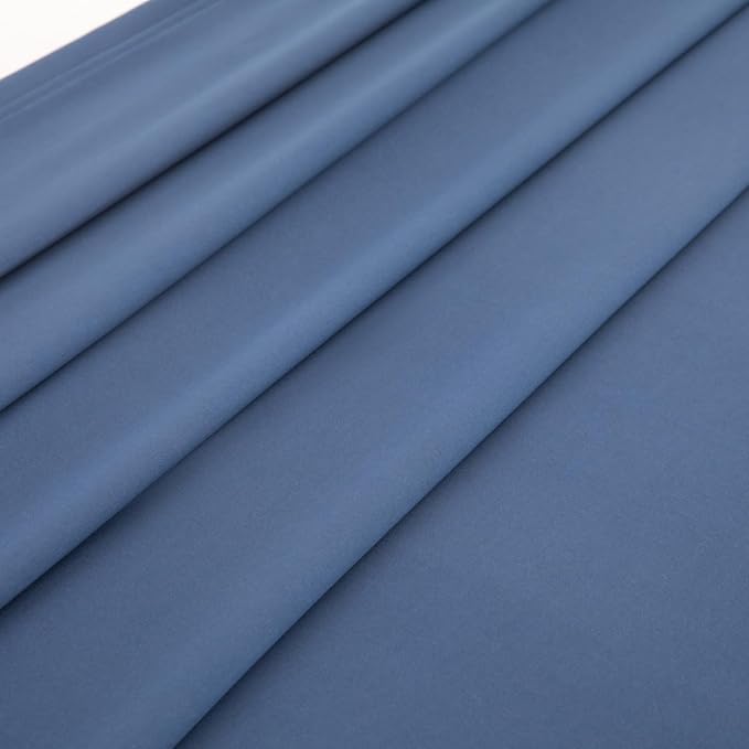 Full Flat Sheet Only， 80x96Inch Dark Blue - Image 4