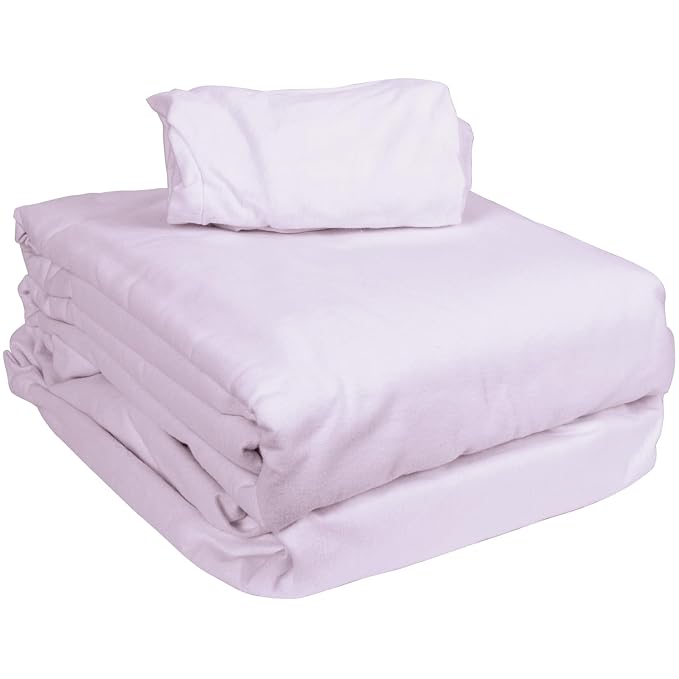 ForPro Premium Flannel 3-Piece Massage Sheet Set, English Rose, - Image 3