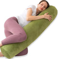 1 MIDDLE ONE Bolster Pillow for Bed, Long Round Body Pillow for Adults by 1MIDDLEONE