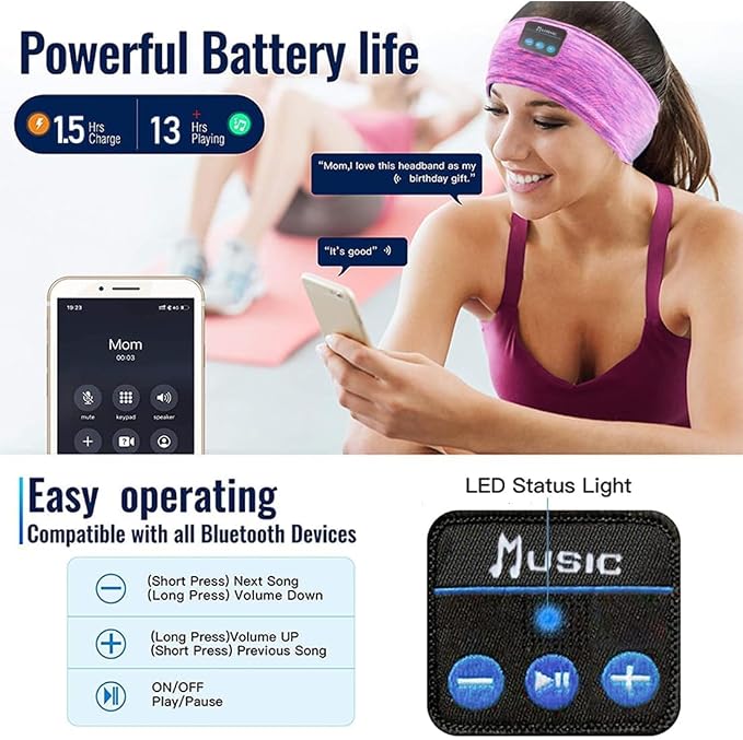 Wireless Sleep Headphones for Women - Image 4