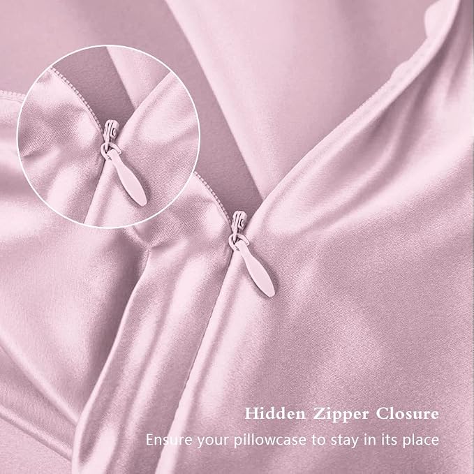 Silk Pillowcase 2 Pack, Mulberry Silk Pillow Cases Queen Size Set of 2 - Image 3