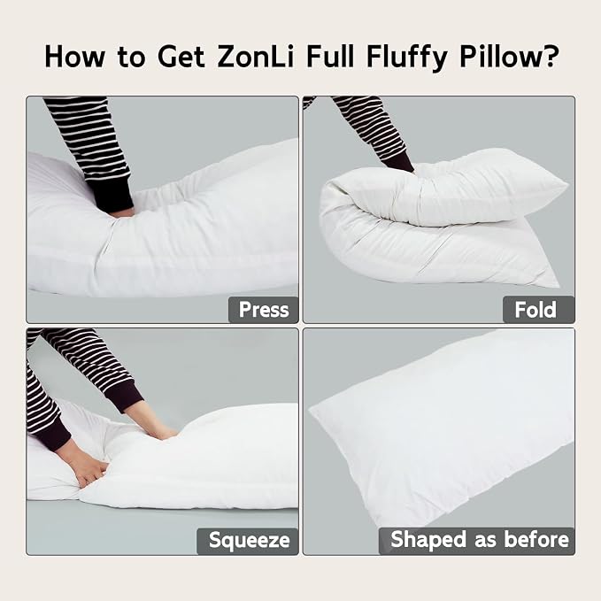 ZonLi Fluffy Body Pillow, Full Body Pillows - Image 7