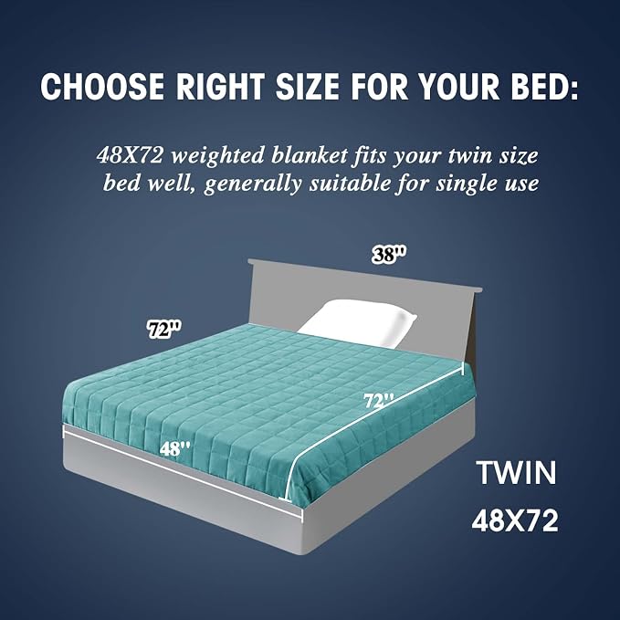 yescool Weighted Blanket for Adults Cooling Heavy Blanket for Sleeping Perfect - Image 2