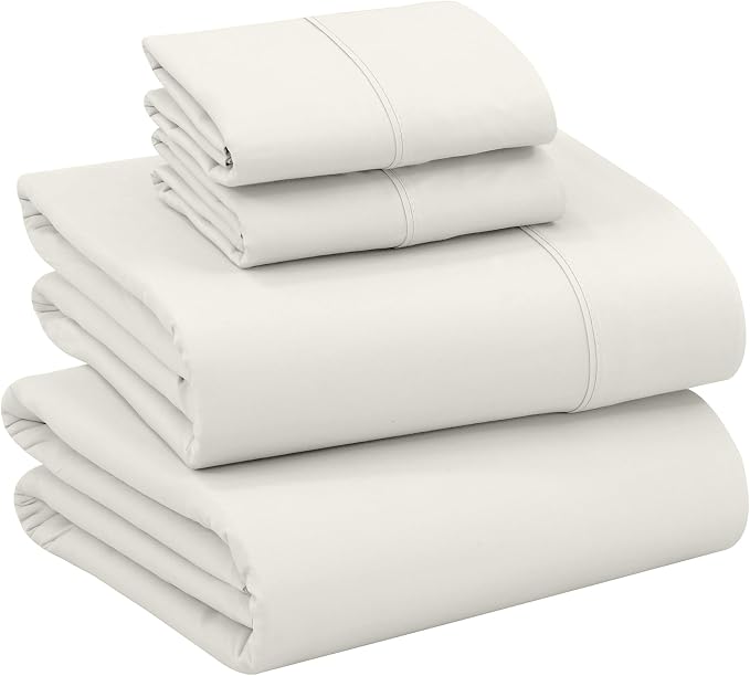 RUVANTI 100% Cotton Sheets – California King Percale Bedding, Cooling & by Ruvanti