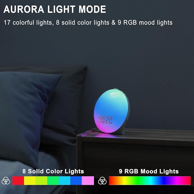 Wake Up Light Sunrise Alarm Clock - Image 5
