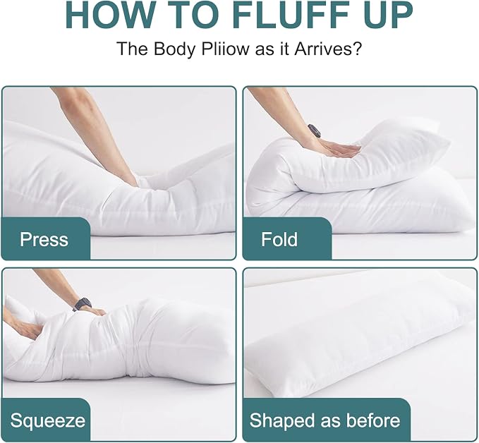 DOWNCOOL Large Body Pillow Insert- Breathable Full Body Pillow - Image 4