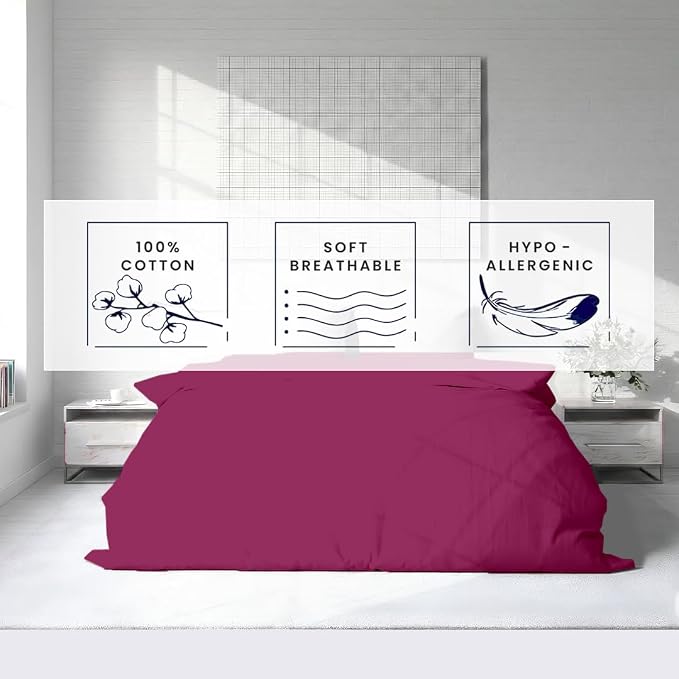 Kotton Culture 1 Pc California King Duvet Cover Only-100% Egyptian Cotton 600 - Image 5