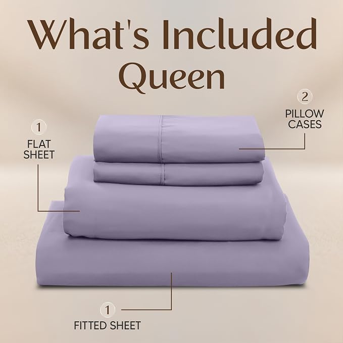 Utopia Bedding Queen Size Sheet Set – 4 Piece Bed Sheets, Soft and Breathable - Image 3