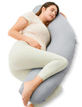 Momcozy J-Shaped Pregnancy Pillow by Momcozy