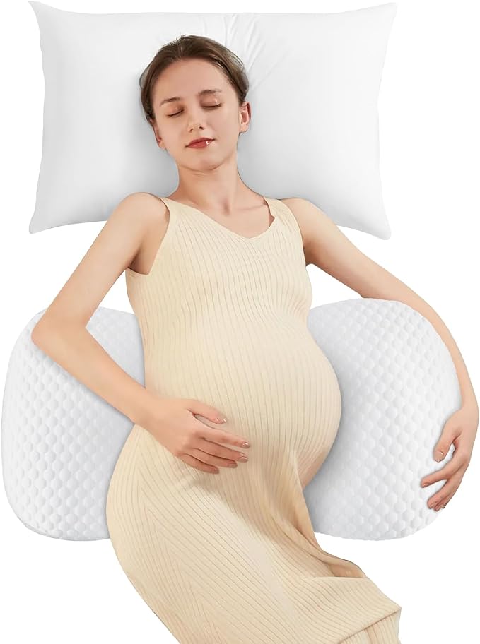 Pregnancy Pillow Cooling for Sleeping, Detachable and Adjustable Double-Sided by DONAMA