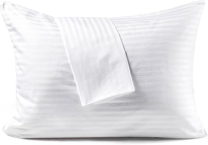 FAUNNA 600TC 100% Cotton Pillow Protectors, Toddler Size, 2 Pack, Oeko-TEX by FAUNNA