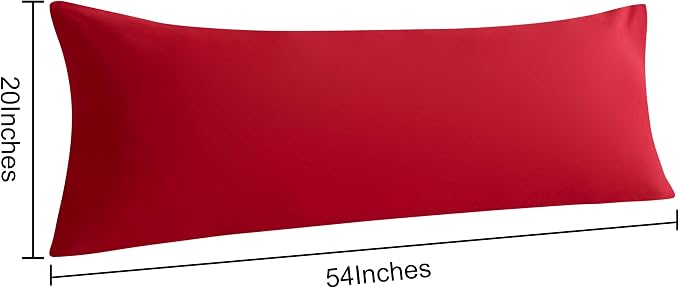 NTBAY 2 Pack Body Pillow Cases, 20x54 inches, Fade Resistant, Envelope Closure - Image 5