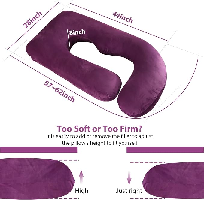 BATTOP Pregnancy Pillows for Sleeping, Full Body Pillow for Pregnancy Women - Image 5