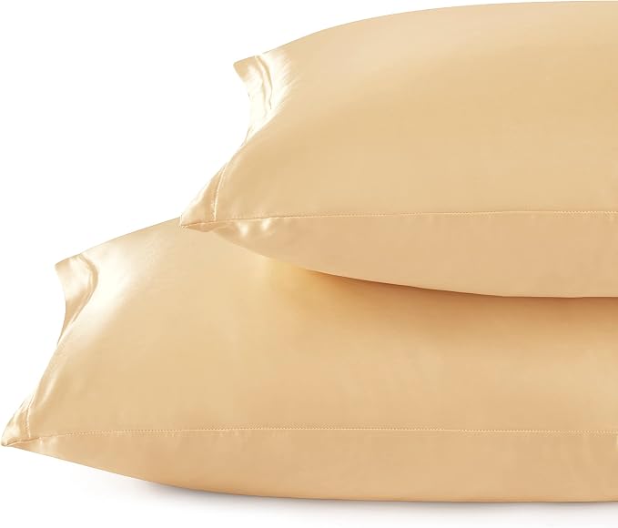 Satin Pillowcases with Zipper （20x30）, Queen Size Pillowcases Set of 2 - Image 2