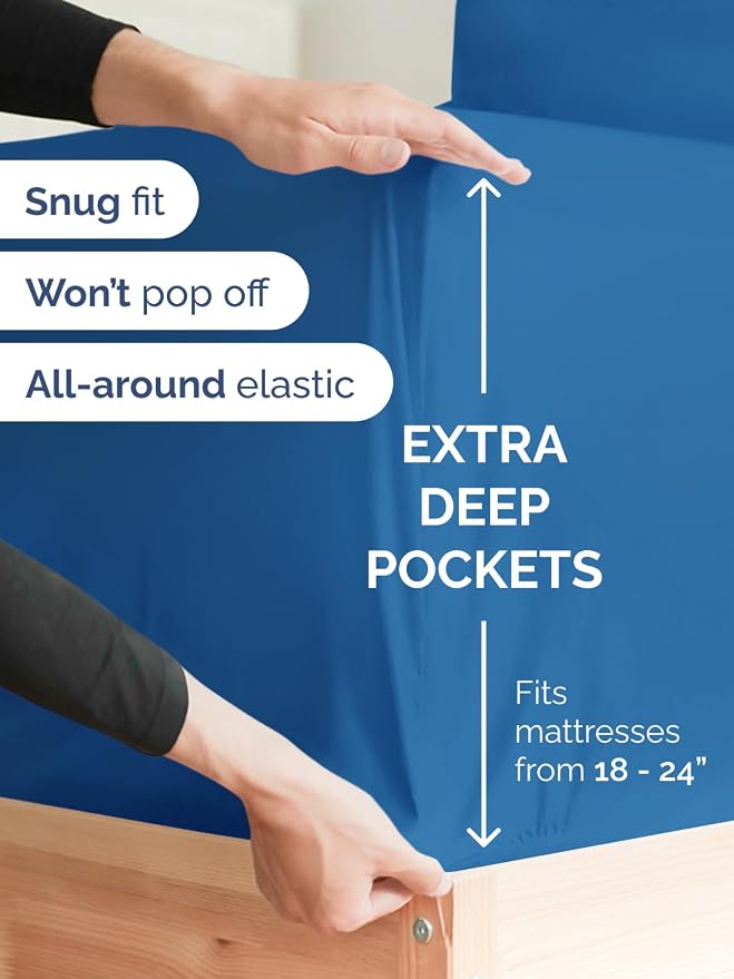 Extra Deep Twin XL Fitted Sheet - Image 2