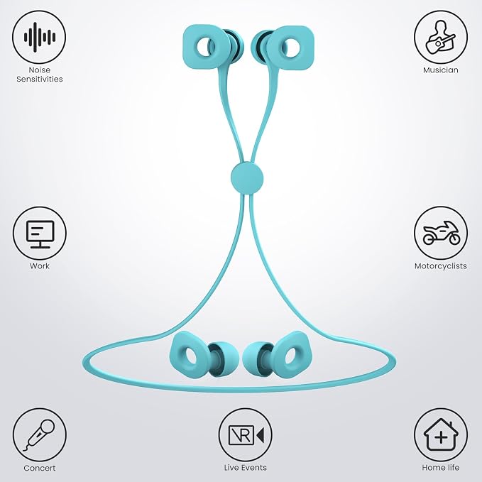 2 Pairs of Earplugs for Sleeping, Reusable Hearing Protection Ear Plugs - Image 2