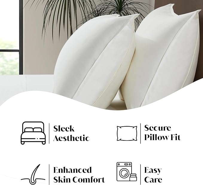 Luxury Bamboo Market | King Envelope Pillowcase Set | 100% Viscose Made from - Image 5