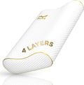 4-Layer Queen, Contour Pillow, Side and Back Sleepers, Orthopedic, Neck Support by ROYALTHERAPY