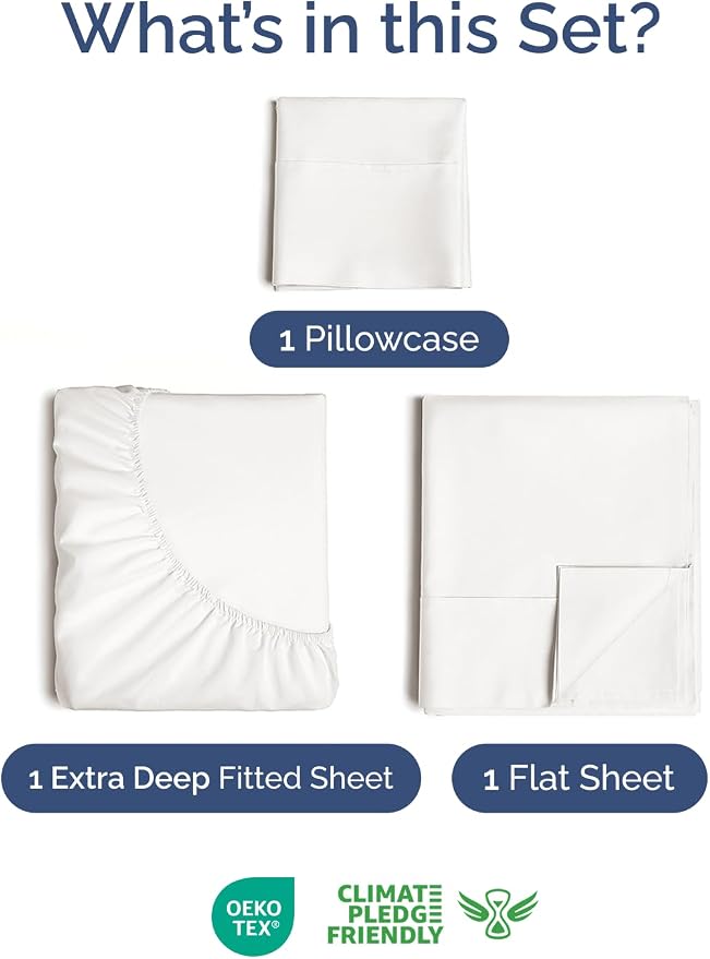 Extra Deep Twin Sheet Set - Image 2